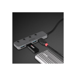 LINDY 4 Port USB 3.2 Type C Hub with On/Off Switches redeal.fr