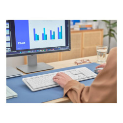 TRUST Pack clavier & souris sans fil ODY II silencieux - blanc (FR) redeal.fr