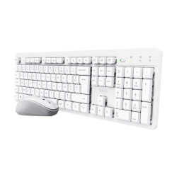 TRUST Pack clavier & souris sans fil ODY II silencieux - blanc (FR) redeal.fr