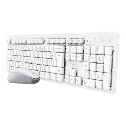 TRUST Pack clavier & souris sans fil ODY II silencieux - blanc (FR) redeal.fr