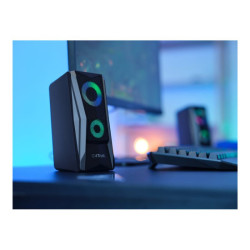 TRUST Enceintes JAVV 2.0 RGB noire redeal.fr
