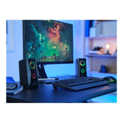 TRUST Enceintes JAVV 2.0 RGB noire redeal.fr