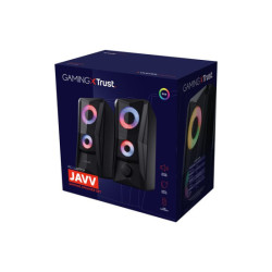 TRUST Enceintes JAVV 2.0 RGB noire redeal.fr