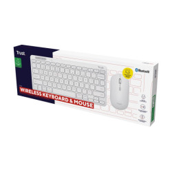 TRUST Pack clavier & souris sans fil LYRA Bluetooth - blanc (FR) redeal.fr