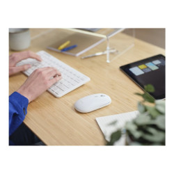 TRUST Pack clavier & souris sans fil LYRA Bluetooth - blanc (FR) redeal.fr