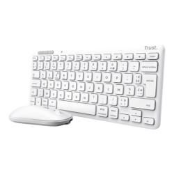 TRUST Pack clavier & souris sans fil LYRA Bluetooth - blanc (FR) redeal.fr