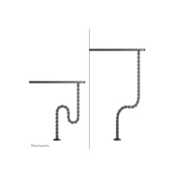 NEOMOUNTS Cable Spine Organizer for sit/stand desk frames screw mounted black redeal.fr