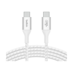 BELKIN Boost Charge 240w USB-C to USB-C Cable 1M White redeal.fr