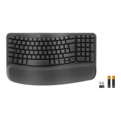 LOGITECH Wave Keys for Business - GRAPHITE - (FRA) - 2.4GHZ/BT - CENTRAL-419 - B2B redeal.fr