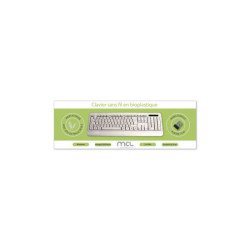 MCL MP1B99AACK305WBIB - Clavier sans fil en bioplastique French AZERTY redeal.fr