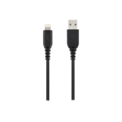 TNB XTREMWORK 1.5m USB Lightning Cable Black/Grey redeal.fr