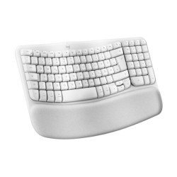 LOGITECH Wave Keys Wireless Ergonomic Keyboard - OFFWHITE (FR) redeal.fr