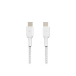 BELKIN BOOST CHARGE USB-C to USB-C Cable Braided 2m White redeal.fr