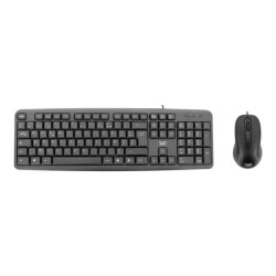 TNB BRIDGE - Wired mouse + keyboard AZERTY- black (FR) redeal.fr