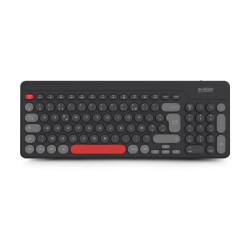URBAN FACTORY Onlee Color Wireless Flat Keyboard 2.4Ghz - Black/Red/Grey redeal.fr