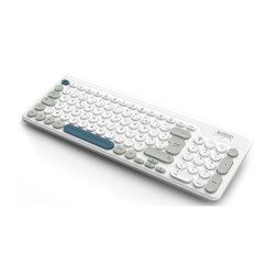 URBAN FACTORY Onlee Color Wireless Flat Keyboard 2.4Ghz - White/Blue/Grey redeal.fr