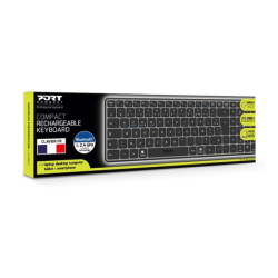 PORT DESIGNS Keyboard Compact Pro Rechargeable Bluetooth (FR) redeal.fr