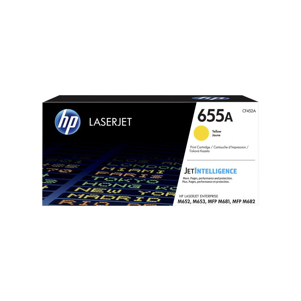 HP 655A original LaserJet Toner cartridge CF452A Yellow