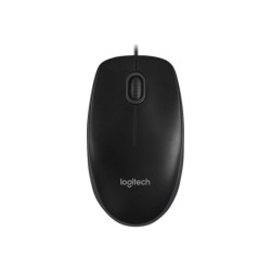 LOGITECH B100 Mouse right and left-handed optical 3 buttons wired USB black redeal.fr