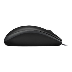 LOGITECH B100 Mouse right and left-handed optical 3 buttons wired USB black redeal.fr