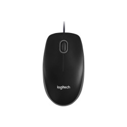 LOGITECH B100 Mouse right and left-handed optical 3 buttons wired USB black redeal.fr