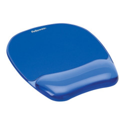 FELLOWES Tapis de souris - Repose-poignet Gel Crystal™ Bleu redeal.fr