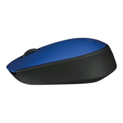 LOGITECH M171 Mouse right and left-handed wireless 2.4 GHz USB wireless receiver black blue redeal.fr