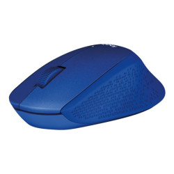 LOGITECH M330 SILENT PLUS Mouse 3 buttons wireless 2.4 GHz USB wireless receiver blue redeal.fr