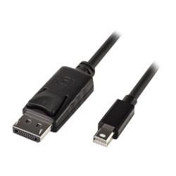 LINDY Mini DP to DP Cable black 3m MiniDisplayPort to DisplayPort redeal.fr