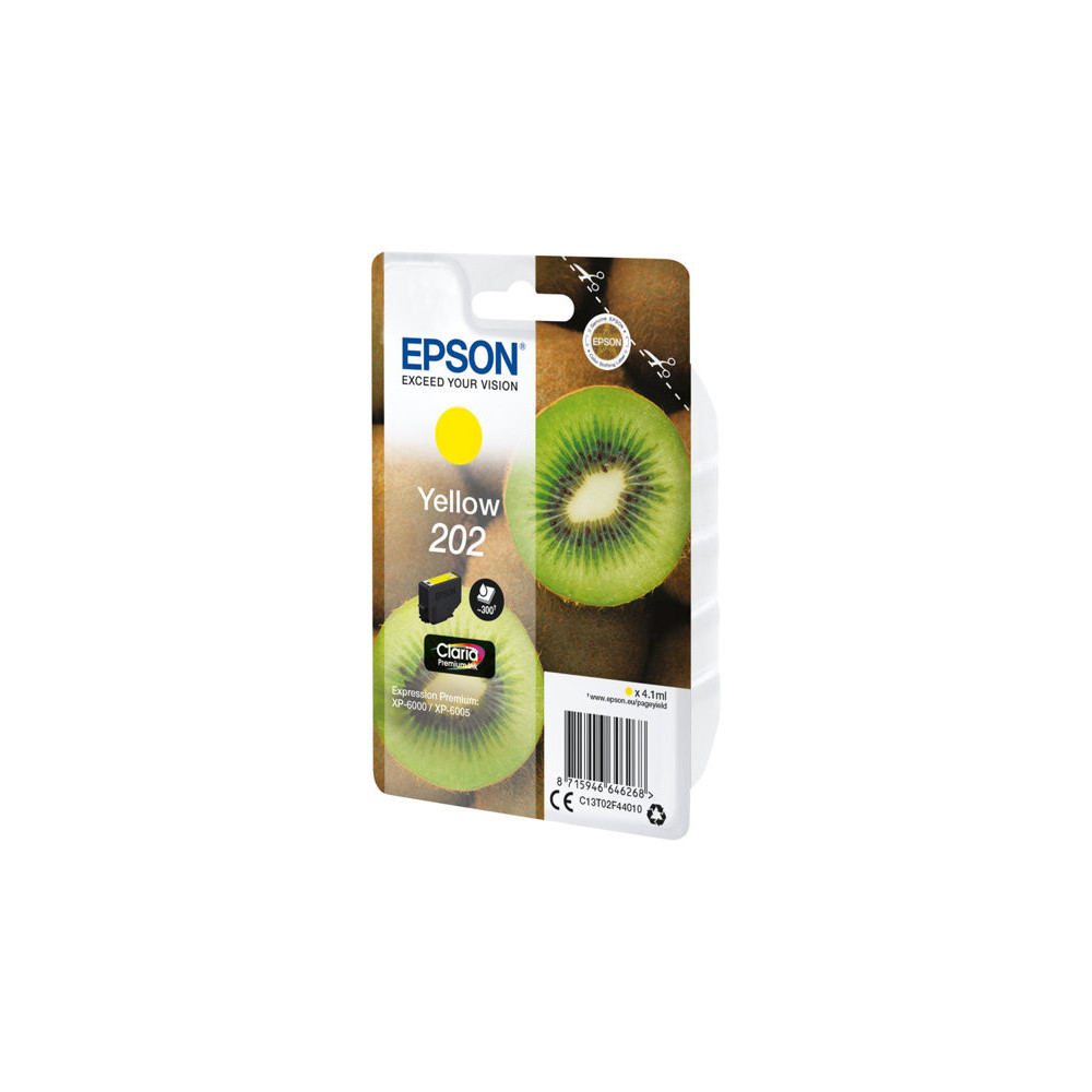 EPSON 4LB Singlepack Yellow 202 Kiwi Clara Premium Ink