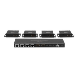 LINDY Kit Extender Splitter 4 Ports HDMI & IR avec Loop Out Cat.6 50m redeal.fr