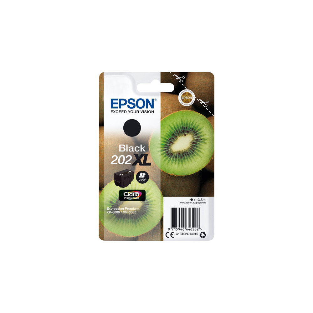 EPSON 4LB Singlepack Black 202XL Kiwi Clara Premium Ink