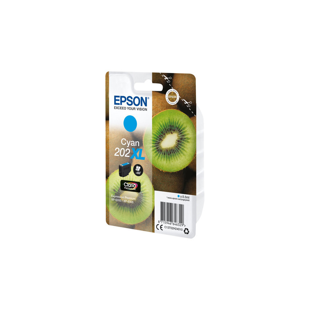 EPSON 1LB Singlepack Cyan 202XL Kiwi Clara Premium Ink