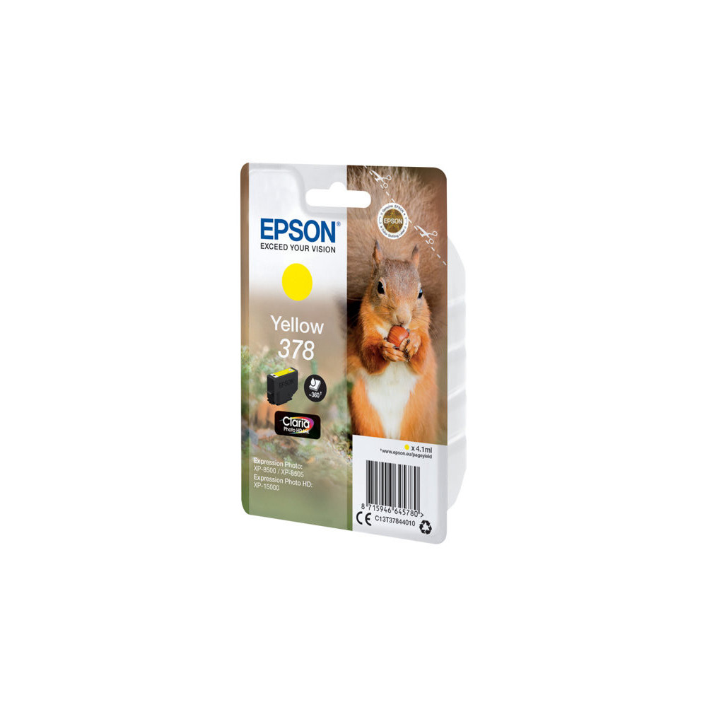 EPSON 4LB Singlepack Yellow 378 Eichhörnchen Clara Photo HD Ink