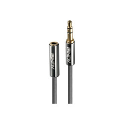 LINDY Cromo Line Audio Cable Stereo 3.5mm-3.5mm M-F 5m anthrazit extension redeal.fr