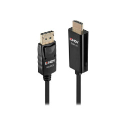 LINDY Video Cable Active DisplayPort-HDMI M-M 0.5m black redeal.fr