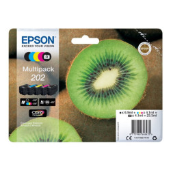 EPSON 1LB 202 Mpack Ink Cartridge PBK BK C M Y with security w/s