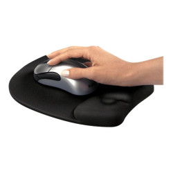 FELLOWES Tapis de souris repose poignet Mousse Mémoire de forme Noir redeal.fr