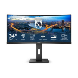 PHILIPS 346B1C 34inch USB-C DOCKING DISPLAY 3440x1440 Curved VA 21:9 5ms GtG HAS USB-C/DP/HDMI RJ45 USB HUB Speakers VESA