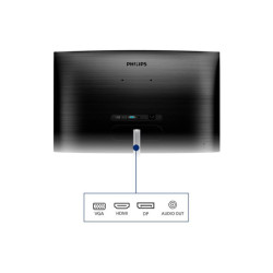 PHILIPS 325E1C/00 - 31.5pcs - INCURVE - QHD - MVA - VGA - HDMI - DP -AUDIO redeal.fr