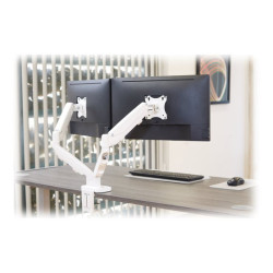 FELLOWES BRAS ARTICULE DOUBLE ECRAN EPPADUAL BLANC compatible jusqu’à 39 POUCES redeal.fr