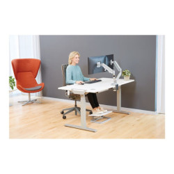 FELLOWES BRAS ARTICULE DOUBLE ECRAN EPPADUAL Silver jusqu’à 39 POUCES redeal.fr