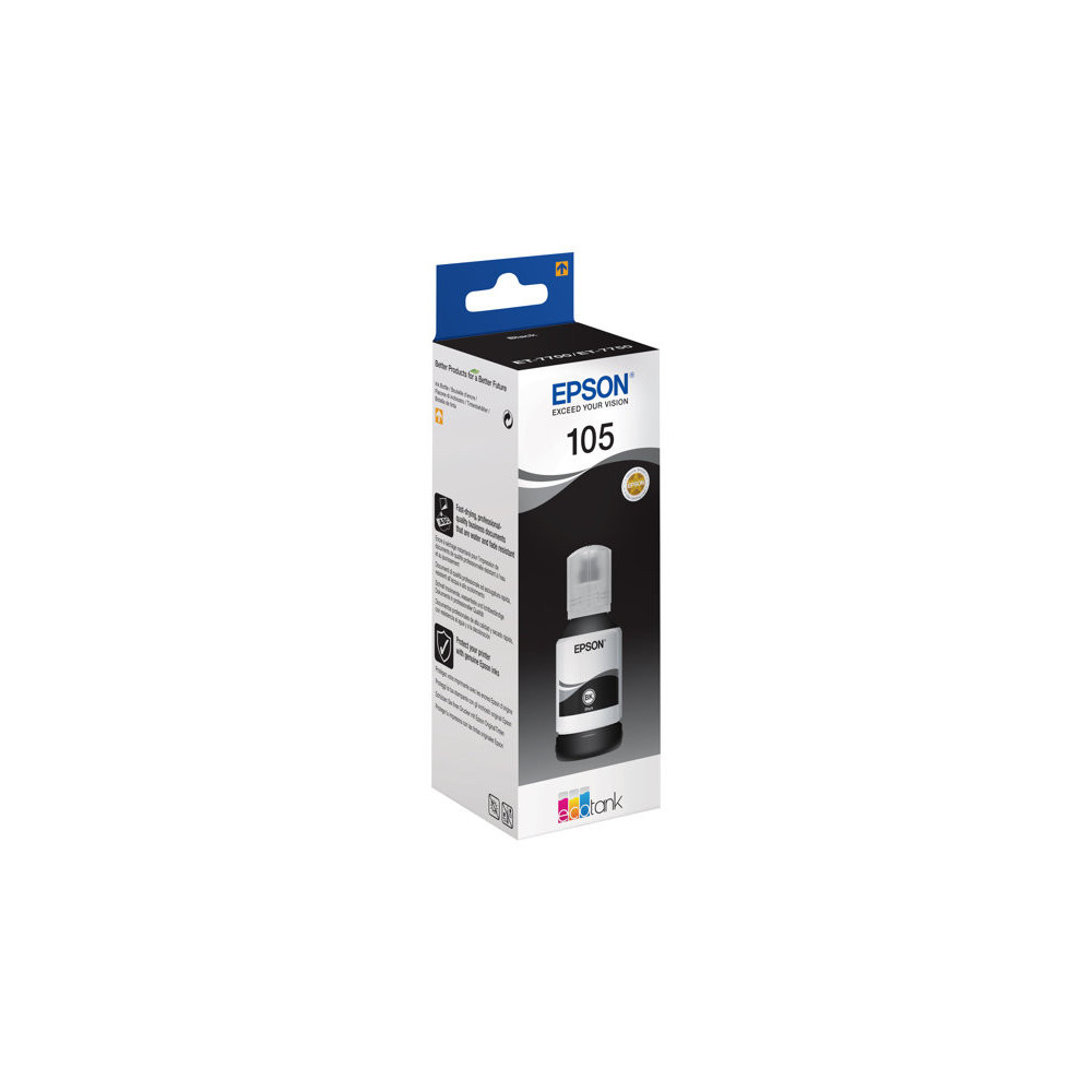 EPSON 4LB 105 EcoTank Black ink bottle pigmented