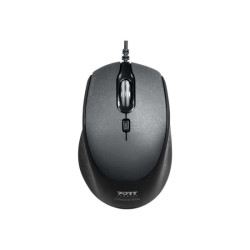 PORT DESIGNS Mouse Office Pro Silent Wired - Black redeal.fr