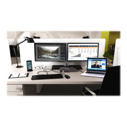 I-TEC USB 3.0/USB-C Dualdock 1x5K 2x4K 60Hz 2xHDMI 2xDP 1xGLAN 6xUSB 3.0 1xAudio/Mic Jack Kensington compatible with TB 3