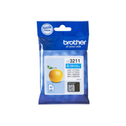 BROTHER LC3211C Cyan ink cartridge with a capacity of 200 pages