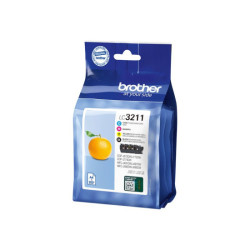 BROTHER LC3211VAL Pack of 4 cartridges black cyan magenta yellow
