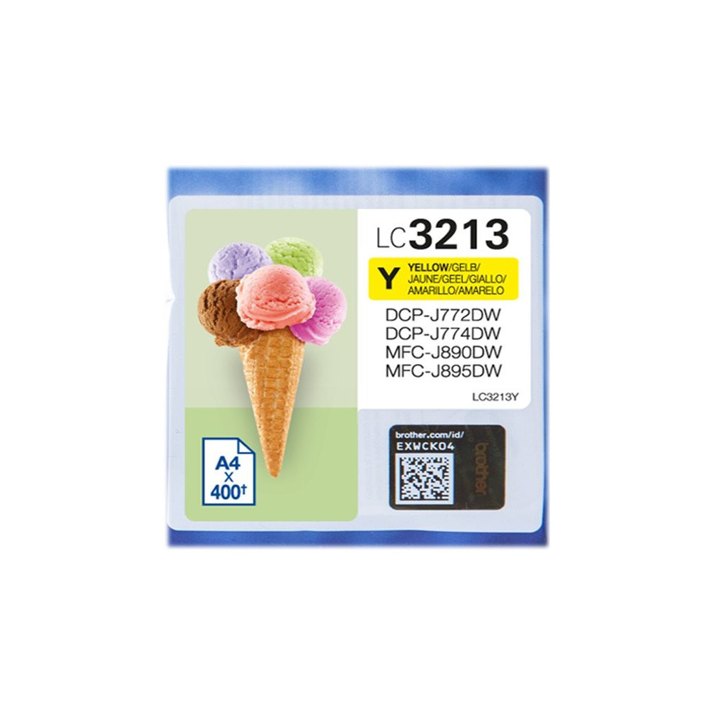 BROTHER LC3213Y High capacity 400-page yellow ink cartridge