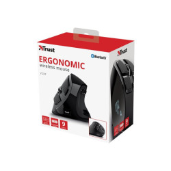 TRUST Souris sans fil ergonomique VOXX Rechargeable - Noire redeal.fr