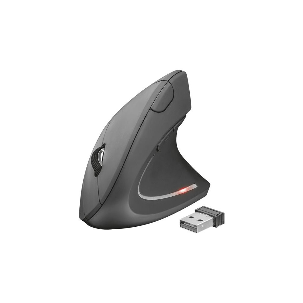 TRUST Souris sans fil ergonomique VERTO - Noire redeal.fr